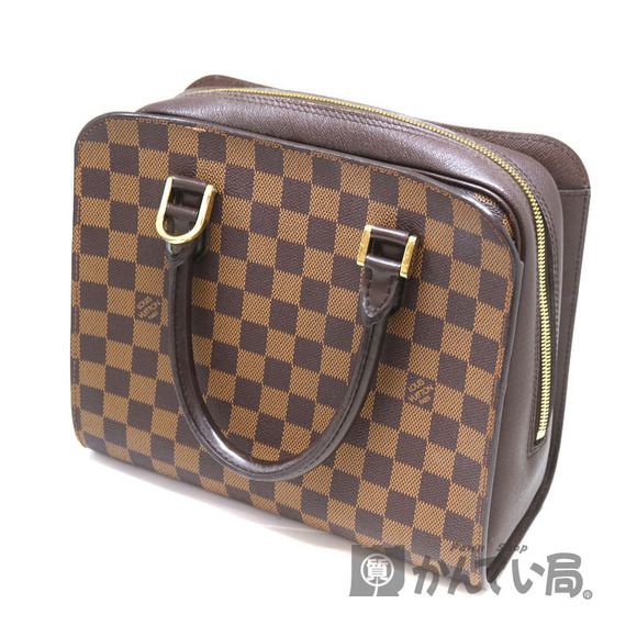 Louis Vuitton Handbag Canvas Damier Brown Triana Ebene Brown - Picture 1 of 6